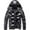 Black, variant on Lilgiuy Shiny Reflective Down Jacket for Men Casual Solid Color Long Sleeve Winter Warm Hooded Puffer Jackets for Sports Gym Exersice