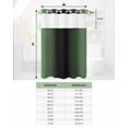 thumbnail image 6 of No Hook Shower Curtain with Snap in Liner, Abstract Ombre Sage Green and Black Gradient Hotel Shower Curtains for Bathroom, Washable Shower Curtain Liner Set with Mesh Top Window, 72”x78”, 6 of 6