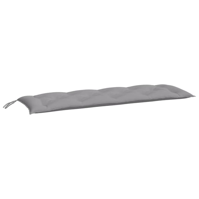 Cojín para banco de jardín VidaXL, tela Oxford gris, 150 x 50 x 7 cm