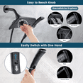 thumbnail image 3 of Bright Showers Shower Head Combo with Two Spray Setting Fixed Shower Head and Two Spray Settings Handheld Shower Head with Grey Face, Oil Rubbed Bronze, 3 of 9
