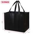 thumbnail image 2 of Bolsas de supermercado reutilizables DIOMMELL extra grandes 10 negras, 2 of 7