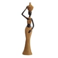 thumbnail image 5 of African Tribal Lady Statue Resin Ornament Hand Crafted Decorative Collectible Art Piece for Family and Friends Multipurpose B, 5 of 8