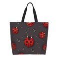 thumbnail image 3 of Fuzoiu Red Ladybugs Print Tote Bags for Women,Shoulder Bag, Gym Tote,Top Handle Ladies Shoulder Bags for Work Beach Travel and Shopping Grocery, 3 of 9