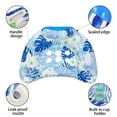 thumbnail image 5 of 40" X 30" Inflatable Pool Floats Adult,Pool Chairs with Cup Holders,Large Blow up Floats Chair for Relaxing Summer Water Fun Swimming Party Beach Blue, 5 of 9
