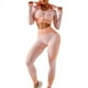 thumbnail image 2 of Conjunto de yoga de punto sin costuras para otoño e invierno, conjunto sexy de tres piezas para fitness y caderas de Lulu, 2 of 5