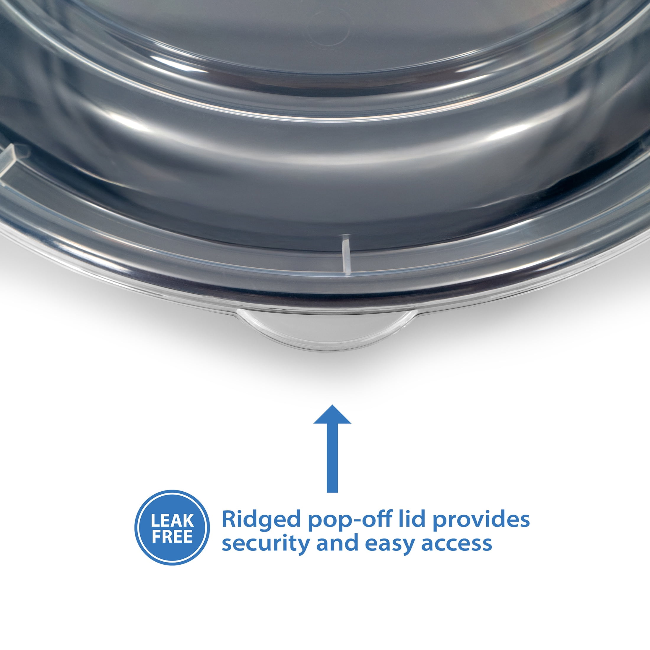 (2 pack) Mainstays 10-Piece (5 Containers + 5 Lids) Round Meal Prep Containers, 3-Compartments, 1L, BPA-Free, Microwave & Dishwasher Safe