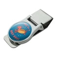 thumbnail image 1 of You're A Hot Dog Wiener Funny Humor Satin Chrome Plated Metal Money Clip, 1 of 4