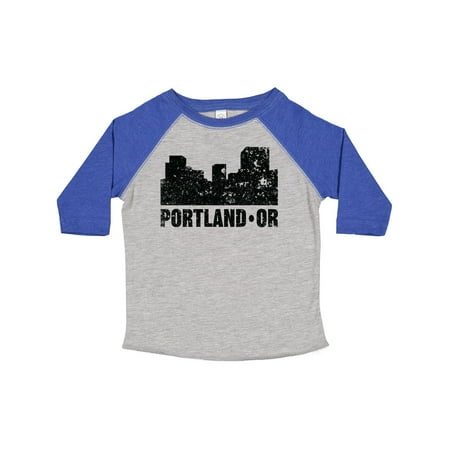 

Inktastic Portland Oregon City Skyline with Grunge Gift Toddler Boy or Toddler Girl T-Shirt