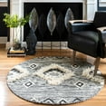 thumbnail image 3 of nuLOOM Savannah Moroccan Fringe Runner Rug, 2' 8" x 6', Black, 3 of 4