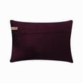 thumbnail image 3 of Purple 12"x18" (30x45 cm) Rectangle Pillow Covers, Velvet Striped Lumbar Pillow Covers, Abstract Pattern Art Deco Style - Purple Prism, 3 of 3