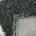 thumbnail image 6 of SAFAVIEH Hudson Amias Geometric Shag Area Rug, Dark Grey/Ivory, 8' x 8' Round, 6 of 13