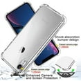 thumbnail image 2 of NEOYFC for  iPhone XR Case, XR Phone Case with Screen Protector, Shockproof Crystal Clear Slim Soft Silicone TPU Protective Phone Cover for iPhone XR,Clear, 2 of 7