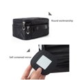 thumbnail image 4 of Makeup Organizer High Capacity Waterproof Double-Layers Travel Toiletry Pouch Mesh Classification Beauty Case Bathroom Home Pink, 4 of 9
