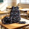 thumbnail image 2 of 3-Piece Backpack Set for School, Bookbag with Lunch Tote and Pencil Case, 2 of 3