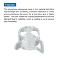 thumbnail image 4 of Uxcell Spring Hose Clamp 10mm Dia Iron Band Type Low Pressure Air Clip Silicone Vacuum Fuel Oil Hose Pipe Clamp, 5PCS, 4 of 4