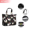 thumbnail image 2 of Black Chicken Rooster Pattern Travel Tote Bags for Women Carry On,Large Weekender Bags for Women Travel,Multi Functional Duffle Bag for Work,Shopping,Sports, 2 of 5