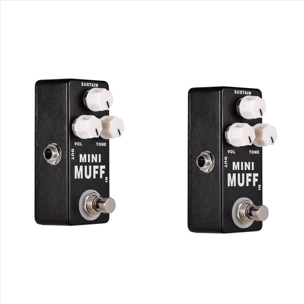 2X Mini Muff Fuzz DistorsióN Pedal de Efecto de Guitarra EléCtrica