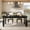 Black, variant on Fnova 62" Farmhouse Dining Table for 4-6 People, Large Wood Rectangle Kitchen Table Modern Dining Room Furniture with Carved Turned Legs
