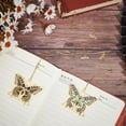 thumbnail image 4 of 3Pcs Metal Butterfly Bookmarks Gold Butterfly Bookmark Bulk Gothic Unique Book Markers Golden Brass Butterflies with Chain Bookmarks for Teacher Mother's Day Christmas Birthday DIY Gifts DIY, 4 of 5