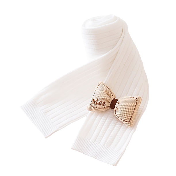 Leggings para niñas Algodón peinado cálido Medias suaves y cómodas sin pies para viajes de fiesta diarios Blanco M; 54 cm/21,3 pulgadas de largo; para altura 95‑105 cm/37,4‑41,3 pulgadas