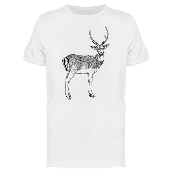 Sketch Of A Spotted Deer Tee Men's -Image by Shutterstock