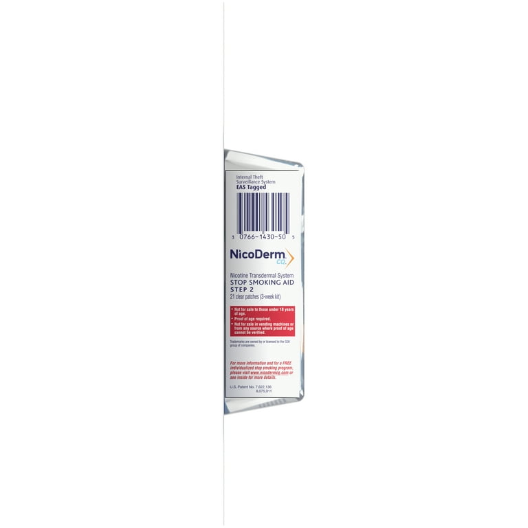cigarette patches walmart NicoDerm® CQ® Clear Step 2 Stop Smoking Aid 14mg Patches 21 ct Carded Pack  HSA/FSA Eligible
