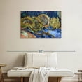 thumbnail image 2 of Elephant Stock Four Sunflowers Gone To Seed Wall Art - Horizontal Canvas Wall Art - Living Room Wall Decor - Floral And Botanical Canvas - Gray And Blue Decor By Vincent Van Gogh - 36" x 24", 2 of 8