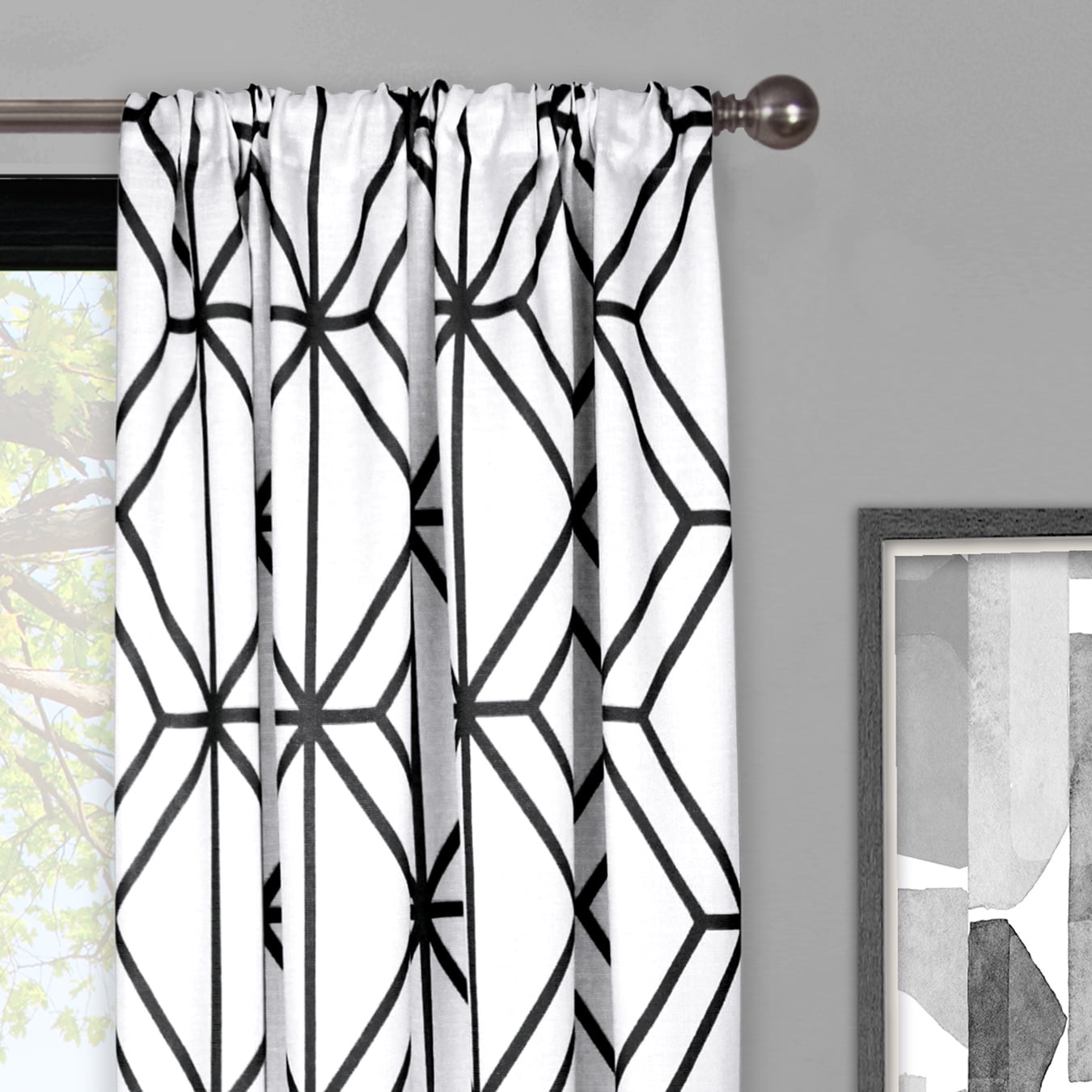 Better Homes Gardens Rattan Lattice Window Curtain Panel