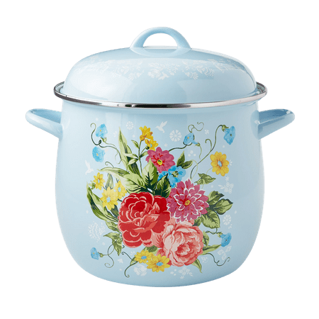 

Breezy Blossom Enamel-on-Steel 12-Quart Stock Pot