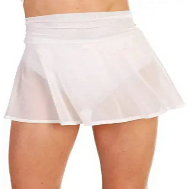 Jupes Mini en Maille Transparente pour Femmes Taille Haute Transparentes pour la Plage