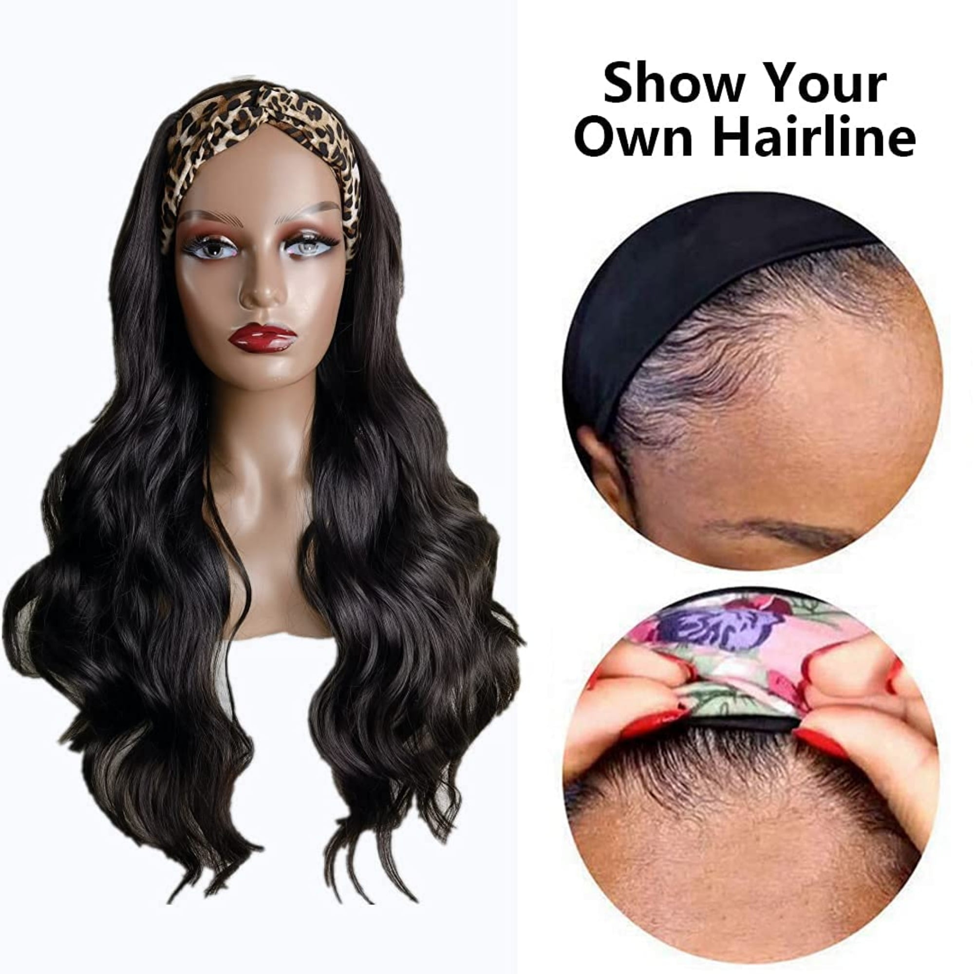Beauhair Brazilian Virgin Headband Body Wave Wig Human Hair Wigs