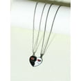 thumbnail image 2 of QQTDFG 2pcs Couple Slogan Graphic Heart Pendant Necklace for Couples Friendship-default, 2 of 6