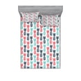 thumbnail image 2 of Pineapple Bedding Set with Sheet & Covers, Island Pineapple Tropic Fruit Pattern Stamped Minimal Backdrop Pop Art, Printed Bedroom Decor 2 Shams, 4 Sizes, Turquoise Coral White, by Ambesonne, 2 of 3