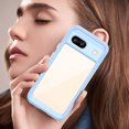 thumbnail image 2 of Allytech for Google Pixel 7A Clear Case, Hybrid Rugged Anti-Yellow Shockproof Hard Shell Back Cover Phone Case for Google Pixel 7A, Blue, 2 of 8