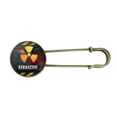 thumbnail image 1 of Logo Radioactive Substances Warning Retro Metal Brooch Pin Clip Jewelry, 1 of 3