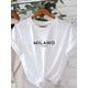 thumbnail image 1 of Letter Print Crew Neck T-Shirt, Casual Short Sleeve T-Shirt For Spring & Summer, Women's Clothing, Valentine's Day, 1 of 4