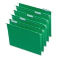 thumbnail image 3 of Universal UNV14117EE 1/5-Cut Tab Deluxe Bright Color Hanging File Folders - Letter Size, Bright Green (25/Box), 3 of 4