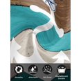 thumbnail image 7 of Coastal Anchor Cloth Napkins Set of 6 Reusable Dinner Napkins, Turquoise Brown Ombre Rustic Wooden Grain Cocktail Napkin Washable Table Napkins for Wedding/Holiday Party/Baby Shower 20"x20", 7 of 7
