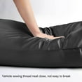 thumbnail image 4 of PiccoCasa Satin Body Pillowcases 2 Pcs Soft with Zipper Closure Black 20"x48", 4 of 7