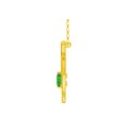 thumbnail image 2 of CZ Émeraude Infini Double Boucle Pendentif 18K Vermeil, 2 of 5