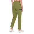 thumbnail image 2 of Little Donkey Andy Women's Ultra-Stretch Quick Dry Lightweight Ankle Pants Drawstring Active Travel Hiking Olive S, 2 of 7