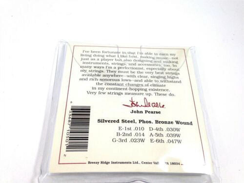 John Pearse Guitar Strings 3 Pack Acoustic Extra Light #500XL Phos Bronze