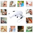 thumbnail image 3 of BetterVision LED Illuminated Headband Magnifier Visor, 5 Detachable Lenses 1X, 1.5X, 2X, 2.5X 3.5X, Hands-Free Head Lighted Magnifying Glass, 3 of 5