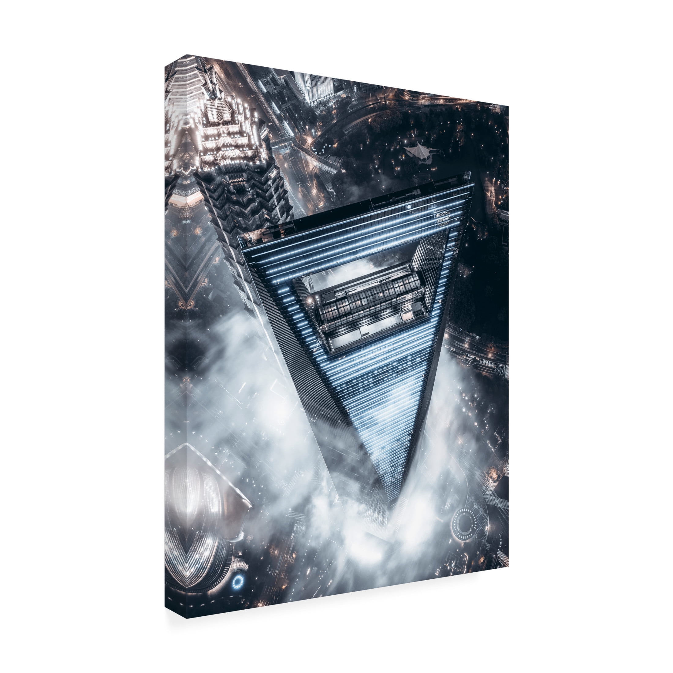Trademark Fine Art Aron Tien The Triangle Canvas Wall Art