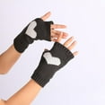 thumbnail image 2 of ameIAEA Women Knit Arm Warmers Winter Fingerless Gloves Winter Wrist Warmers with Thumb Hole, 2 of 4