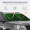 thumbnail image 4 of Fotbe Green Sparkling Juego de 2 Piezas de Parasoles para Parabrisas | Bloqueador Solar para Auto | Accesorios Plegables para Protección Solar Interior-Small, 4 of 6