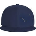 thumbnail image 3 of Alaska State Flag Big Dipper Flat Brim Cap Unisex Flat Bill Baseball Cap, 3 of 8