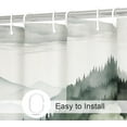 thumbnail image 3 of Dark Green Extra Long Misty Pine Forest Shower Curtain 72 x 84, XL Mountain Foggy Woodland Scenery Tree Shower Curtains for Bathroom, Waterproof Nature-Themed Decor, 3 of 6