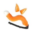 thumbnail image 4 of Runquan Oreilles et Queue pour Enfants Adultes Pince à Cheveux Queue de Chat Pliable Ceinture Réglable Orange, 4 of 8