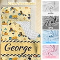 thumbnail image 3 of Toddler Nap Mat with Pillow and Blanket, Personalized Name Toddler Sleep Mat, Extra Large Rolled Napping Mats, Washable, Light, for Kids Boys Kindergarten Daycare Preschool Travel（Space）(Fixed Size), 3 of 7